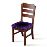 Purple Hyperspace Print Chair Cushion Cover