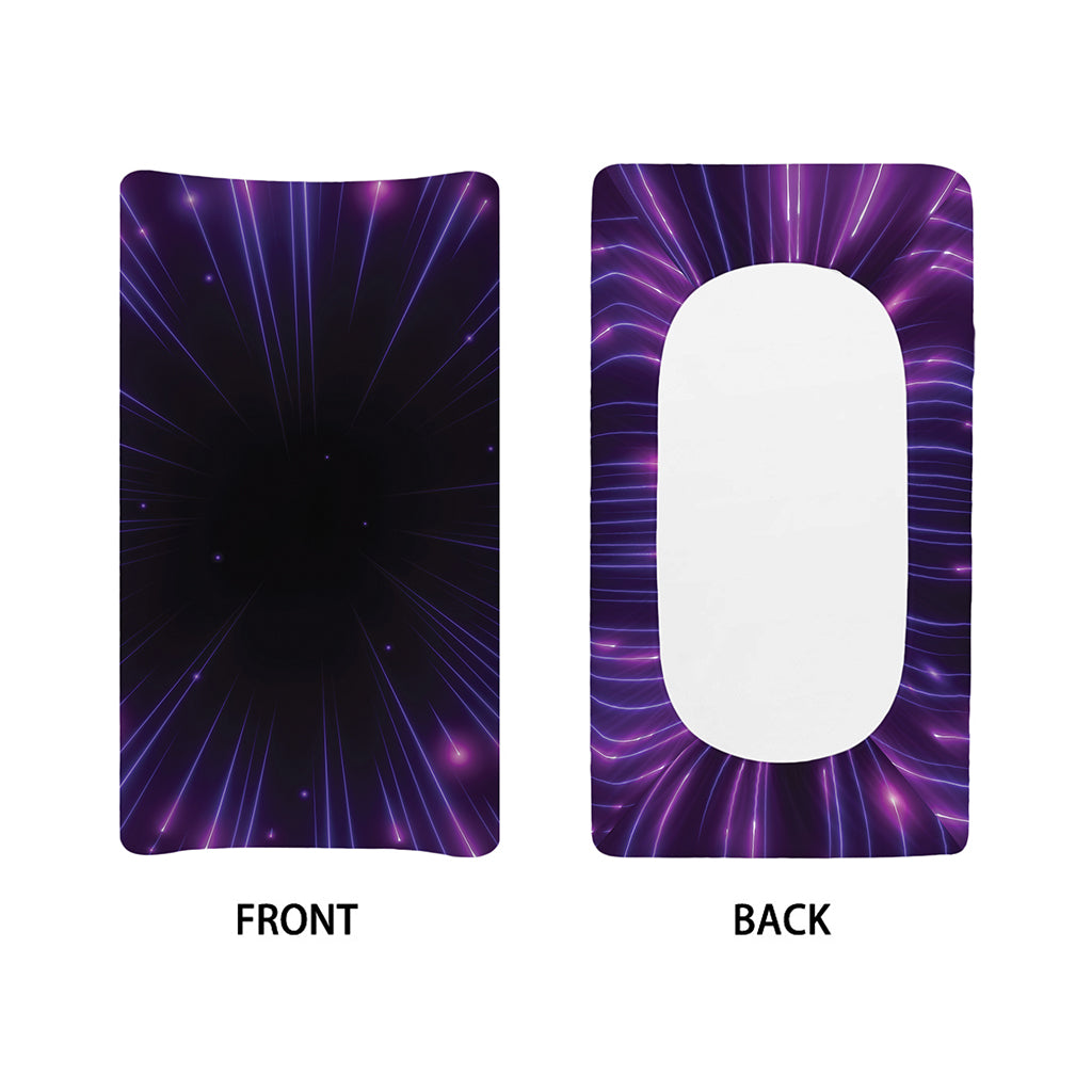 Purple Hyperspace Print Changing Pad Cover