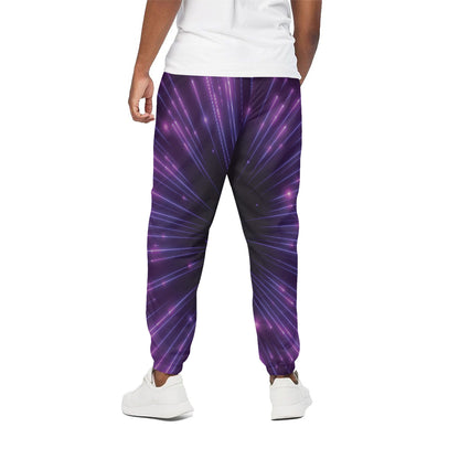 Purple Hyperspace Print Cotton Pants