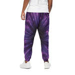Purple Hyperspace Print Cotton Pants