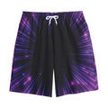 Purple Hyperspace Print Cotton Shorts