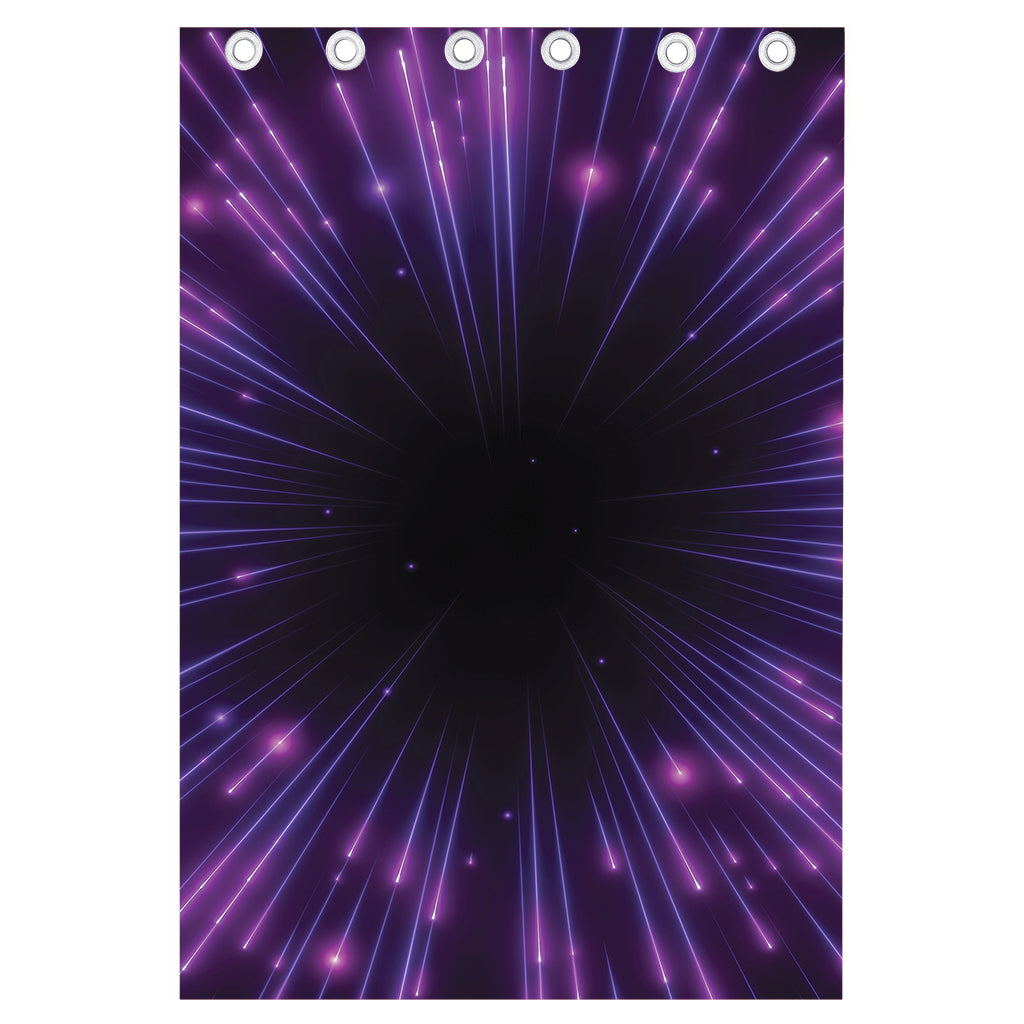 Purple Hyperspace Print Curtain
