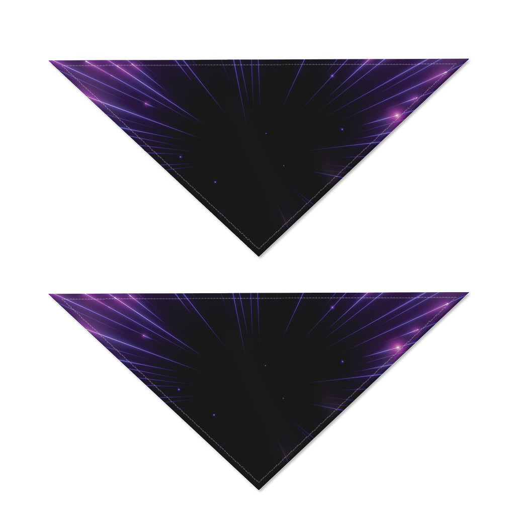 Purple Hyperspace Print Dog Bandana