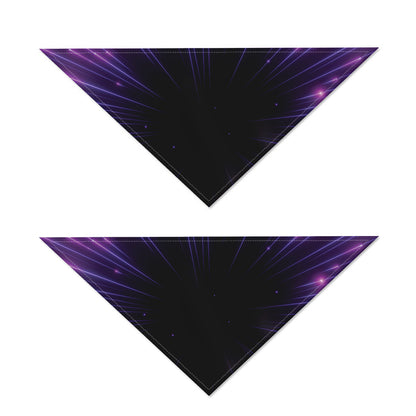 Purple Hyperspace Print Dog Bandana