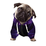 Purple Hyperspace Print Dog Zip Up Hoodie