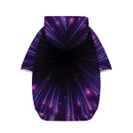 Purple Hyperspace Print Dog Zip Up Hoodie