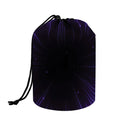 Purple Hyperspace Print Drawstring Makeup Bag