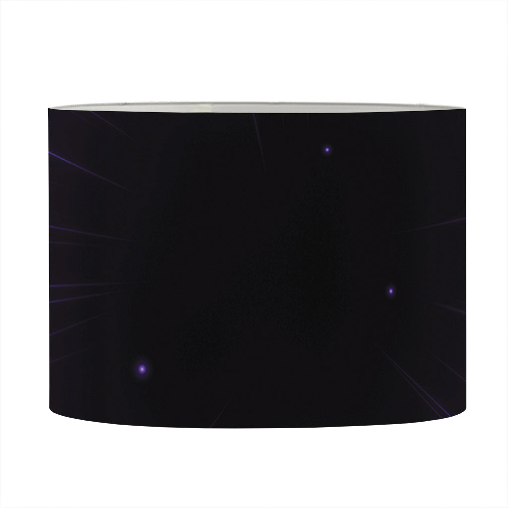 Purple Hyperspace Print Drum Lamp Shade