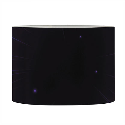 Purple Hyperspace Print Drum Lamp Shade