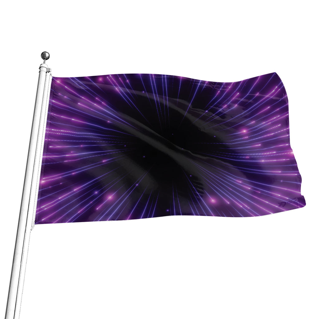 Purple Hyperspace Print Flag