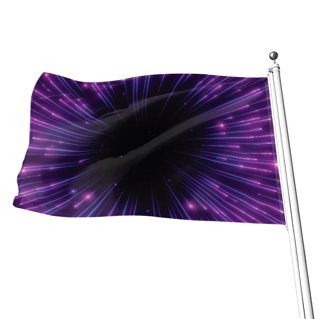 Purple Hyperspace Print Flag