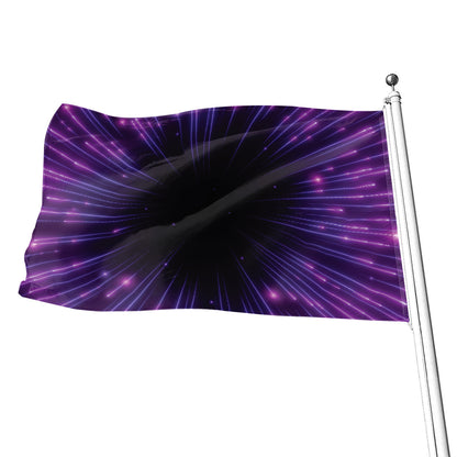 Purple Hyperspace Print Flag