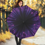 Purple Hyperspace Print Foldable Umbrella
