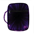 Purple Hyperspace Print Front Pocket Bible Bag
