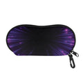 Purple Hyperspace Print Glasses Case