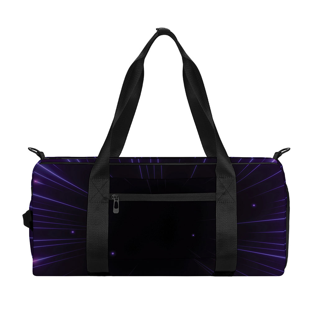Purple Hyperspace Print Gym Bag