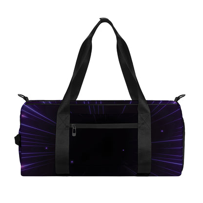 Purple Hyperspace Print Gym Bag