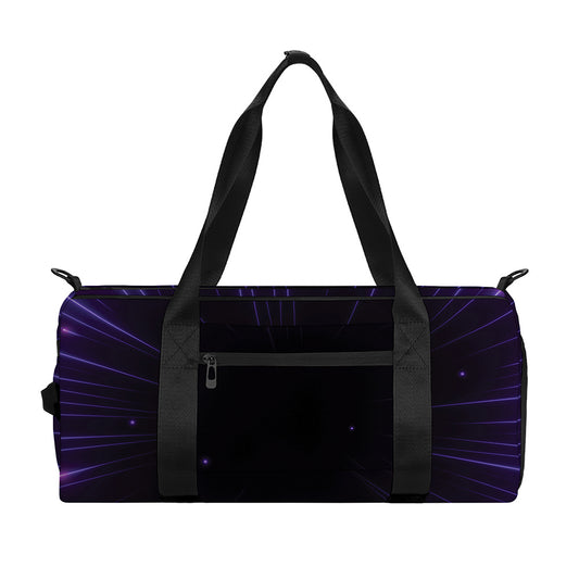 Purple Hyperspace Print Gym Bag