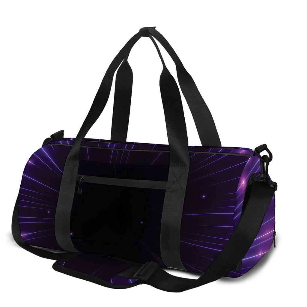 Purple Hyperspace Print Gym Bag
