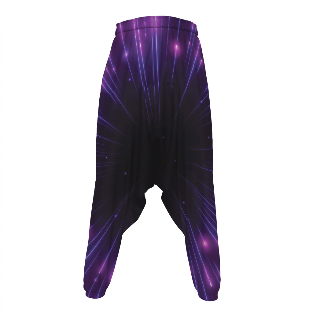 Purple Hyperspace Print Hammer Pants