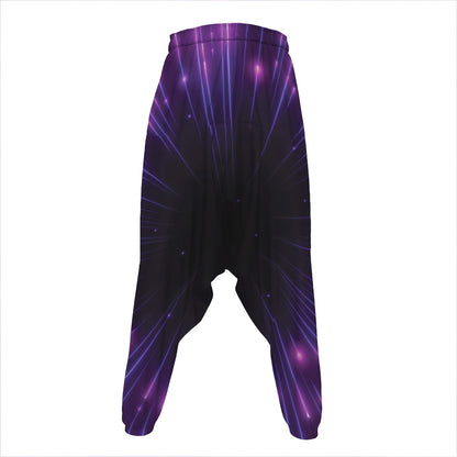 Purple Hyperspace Print Hammer Pants