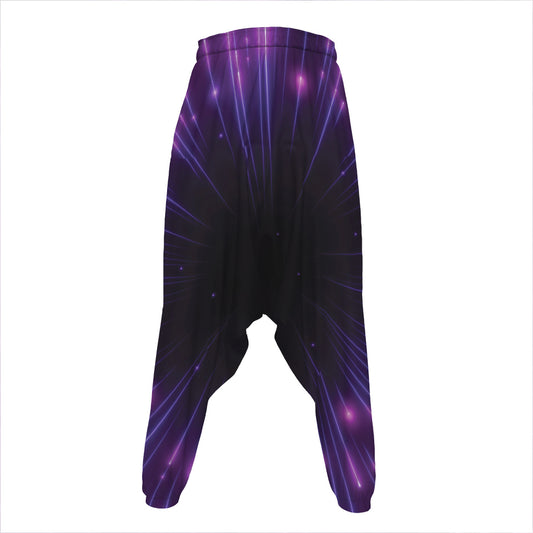 Purple Hyperspace Print Hammer Pants