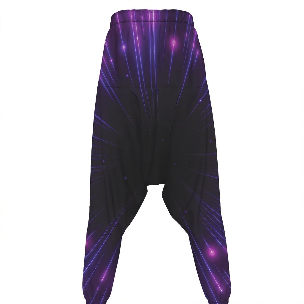 Purple Hyperspace Print Hammer Pants