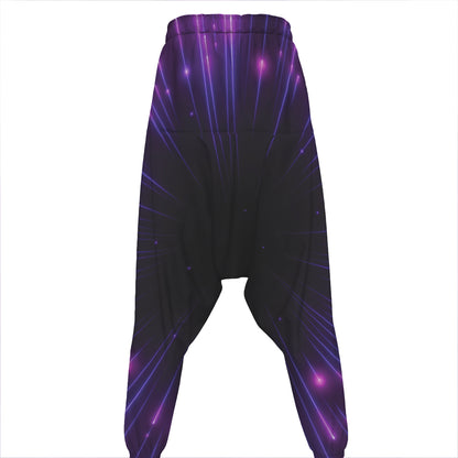 Purple Hyperspace Print Hammer Pants