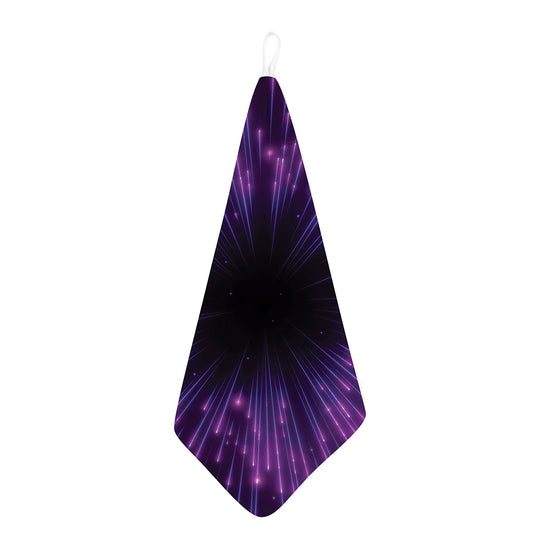 Purple Hyperspace Print Hand Towel