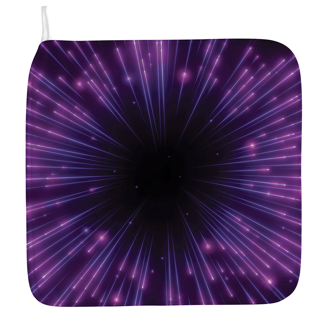 Purple Hyperspace Print Hand Towel