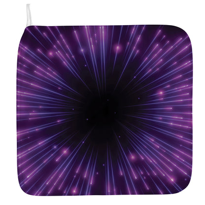 Purple Hyperspace Print Hand Towel