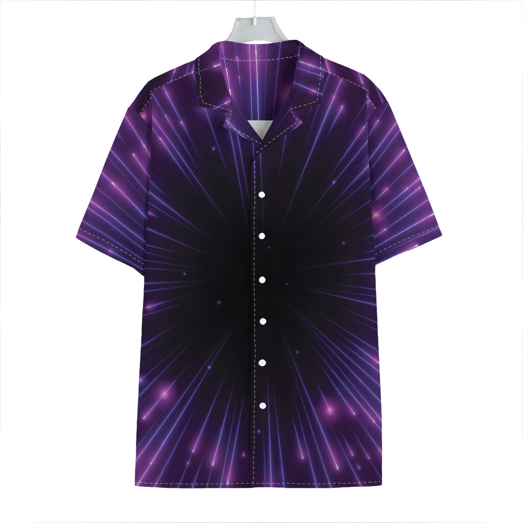 Purple Hyperspace Print Hawaiian Shirt