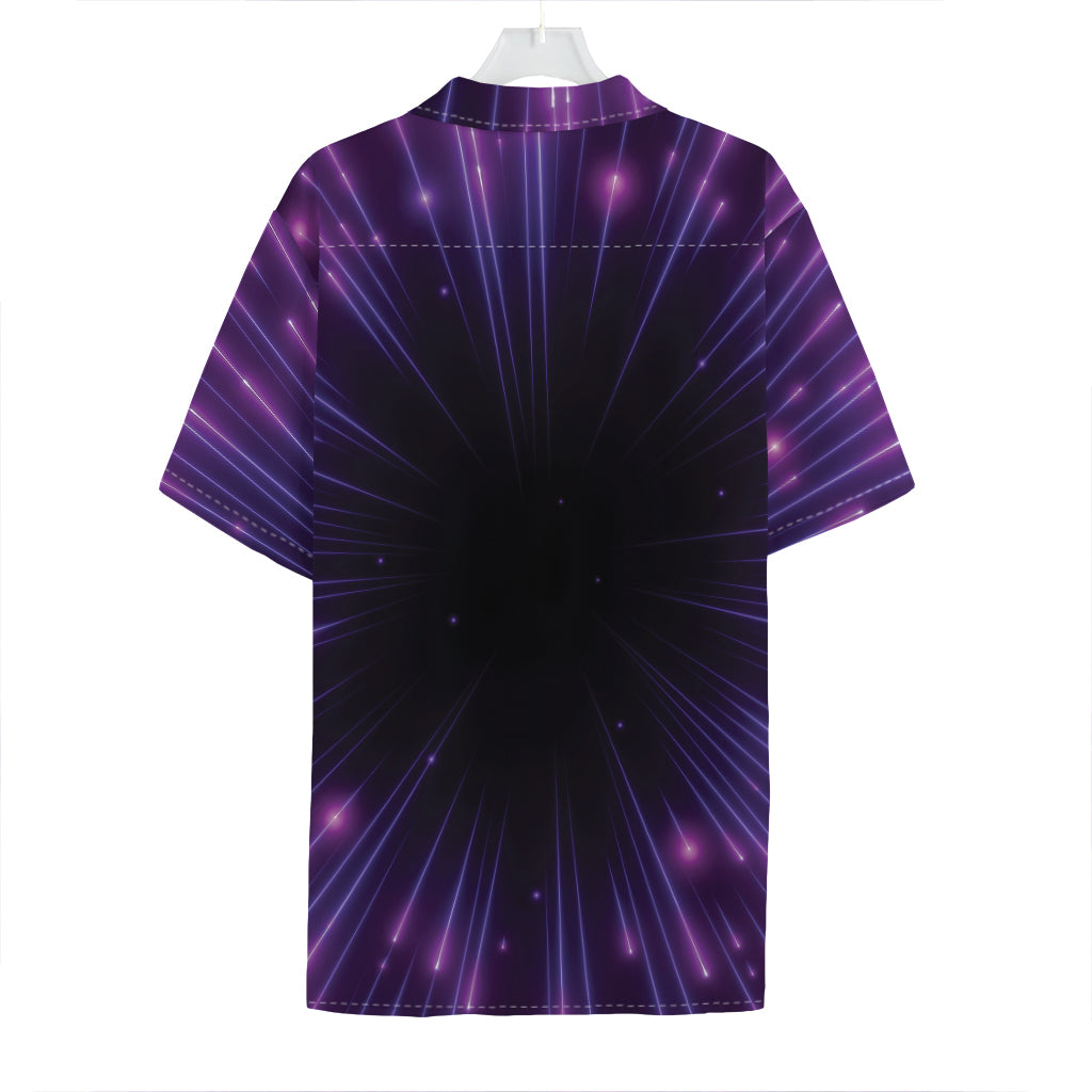 Purple Hyperspace Print Hawaiian Shirt