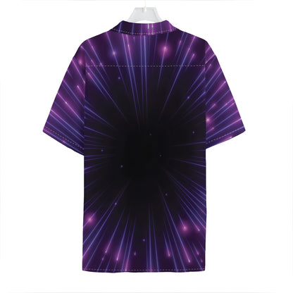 Purple Hyperspace Print Hawaiian Shirt