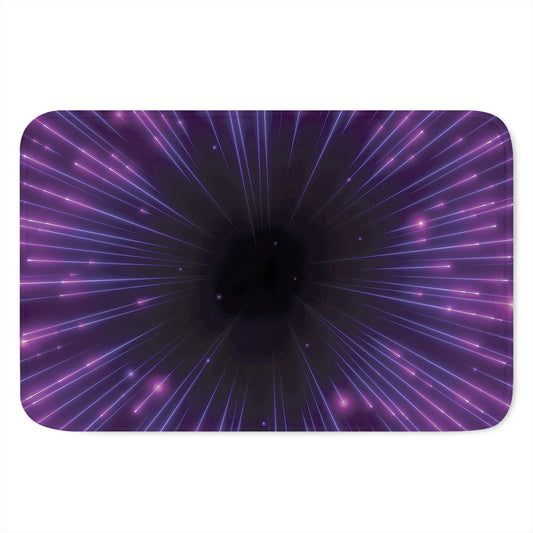 Purple Hyperspace Print Indoor Door Mat