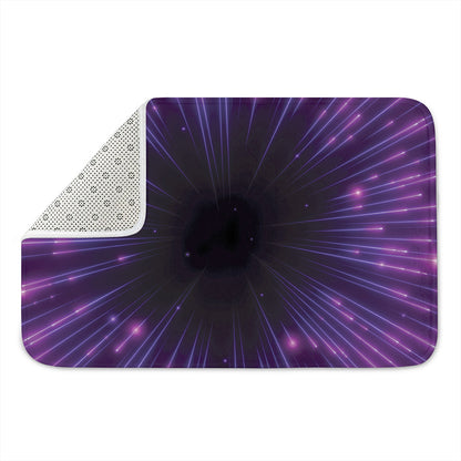 Purple Hyperspace Print Indoor Door Mat