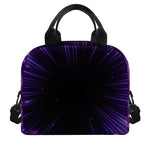Purple Hyperspace Print Insulated Lunch Bag
