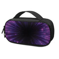 Purple Hyperspace Print Portable Cooler Travel Case