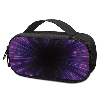 Purple Hyperspace Print Insulin Cooler Travel Case