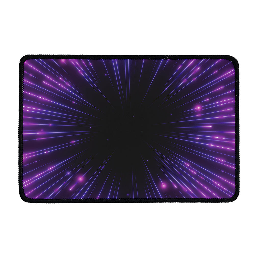 Purple Hyperspace Print Kitchen Mat