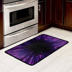Purple Hyperspace Print Kitchen Mat