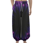 Purple Hyperspace Print Lantern Pants