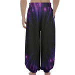 Purple Hyperspace Print Lantern Pants