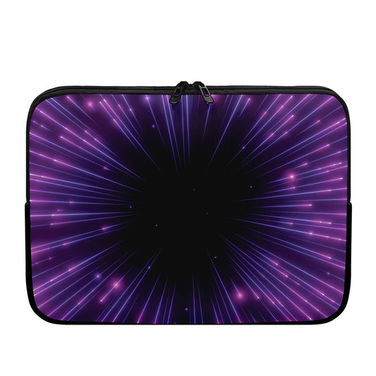 Purple Hyperspace Print Laptop Sleeve