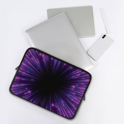 Purple Hyperspace Print Laptop Sleeve