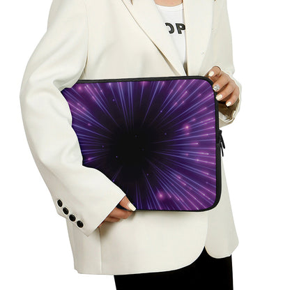 Purple Hyperspace Print Laptop Sleeve