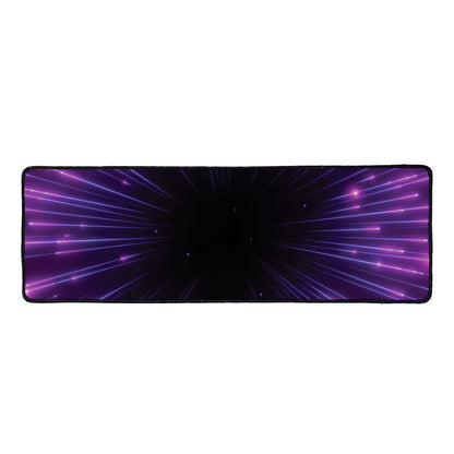Purple Hyperspace Print Long Kitchen Mat
