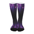 Purple Hyperspace Print Long Socks