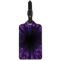Purple Hyperspace Print Luggage Tag