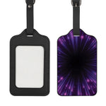 Purple Hyperspace Print Luggage Tag